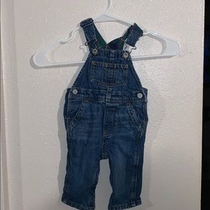 Baby jean overalls from Gap.